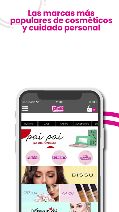 Pink Fashion Store Screenshot