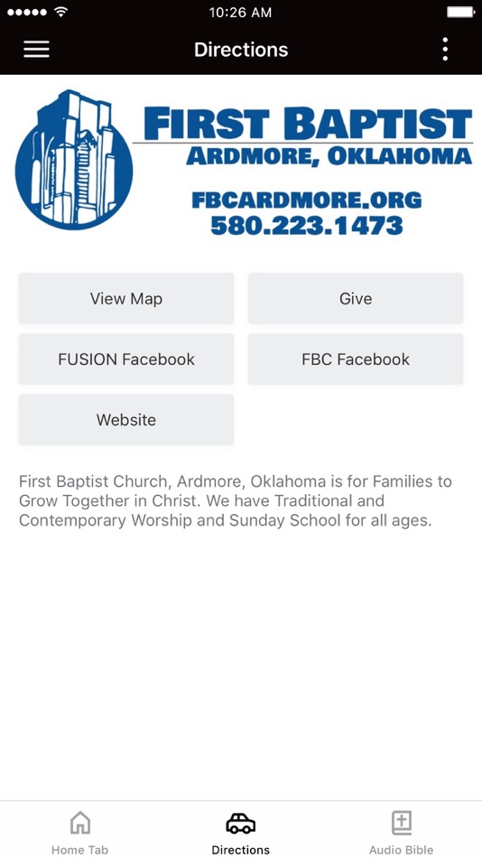 #3. First Baptist Ardmore (iOS) 由: First Missionary Baptist Church (Ardmore)