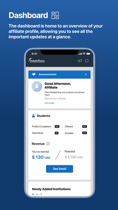 Findadmission Affiliate Screenshot