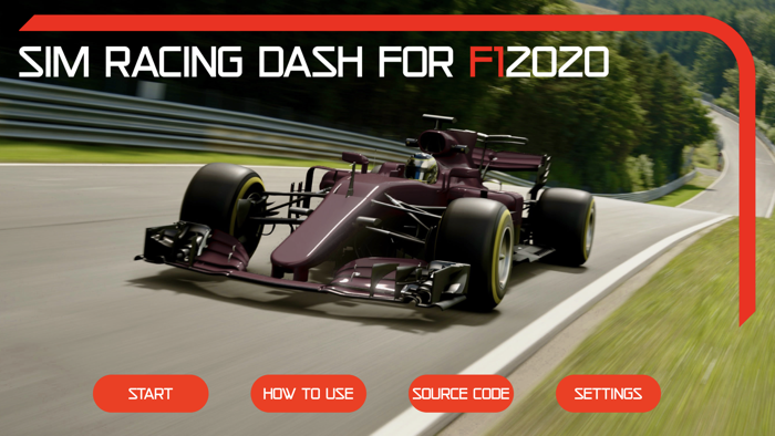 Sim Racing Dash for F1 2020