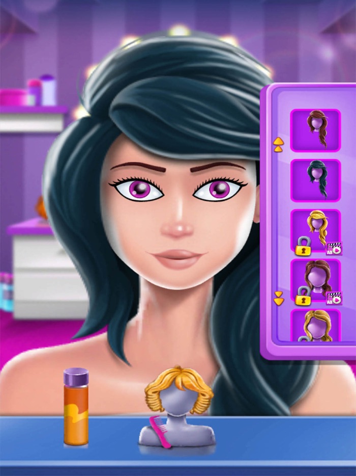 Princess Dress Up Time Make up