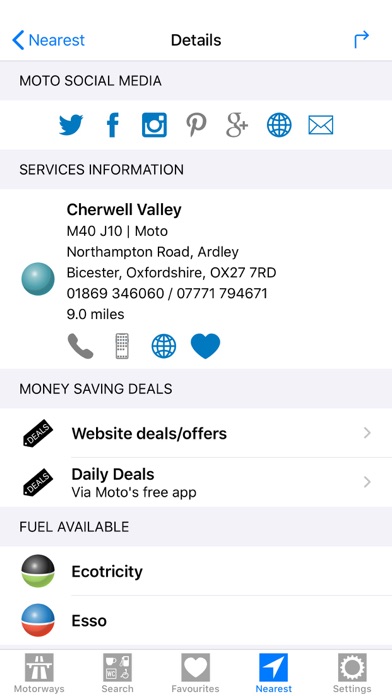 Motorway Services GB Screenshot