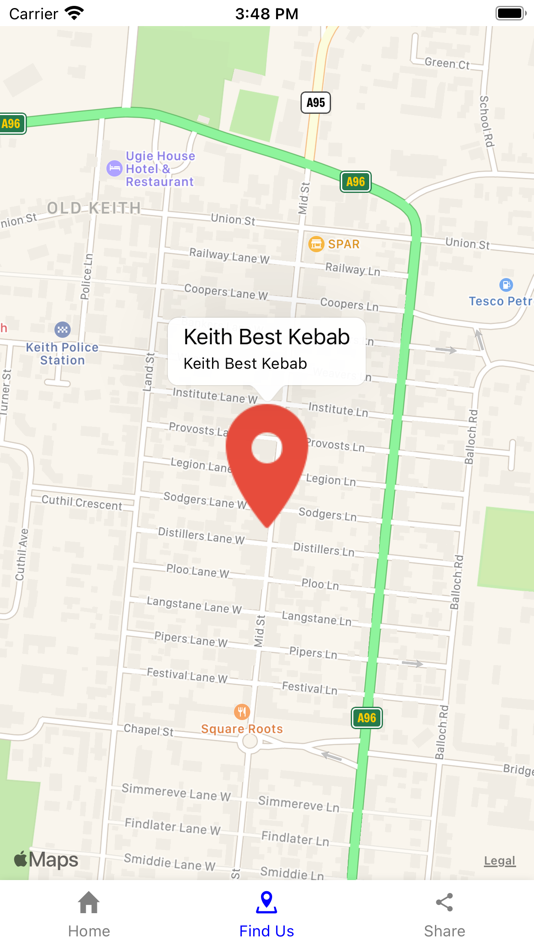 #6. Keith Best Kebab (iOS) Podle: Weetech Co Ltd