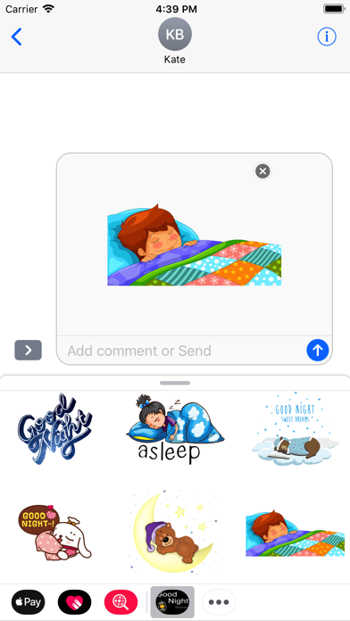 Good Night Stickers 2018 Screenshot