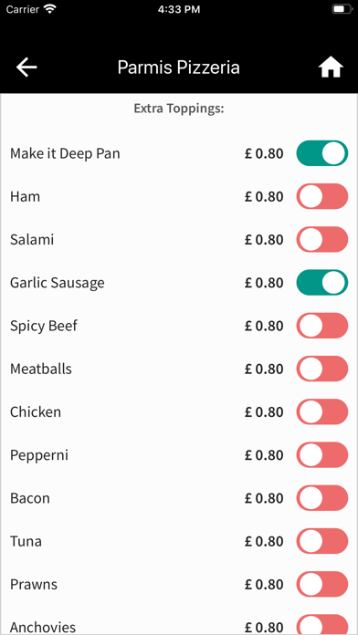Parmis Pizzeria Leeds Screenshot