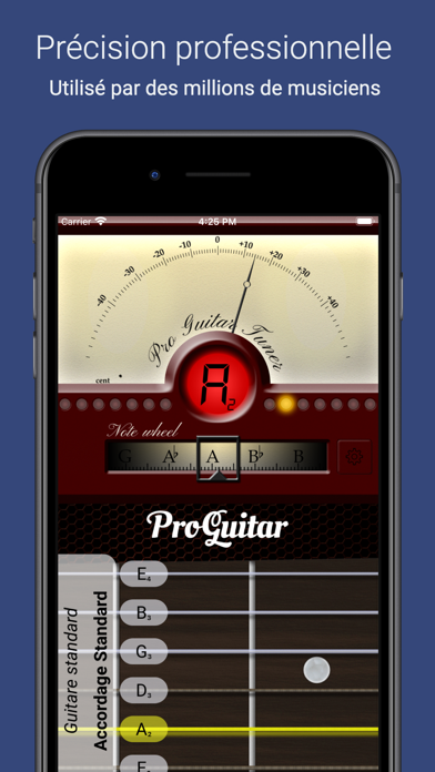 Screenshot #1 pour Accordeur - Pro Guitar Tuner