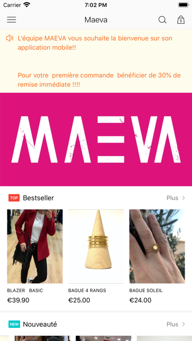 Maeva Shop Screenshot