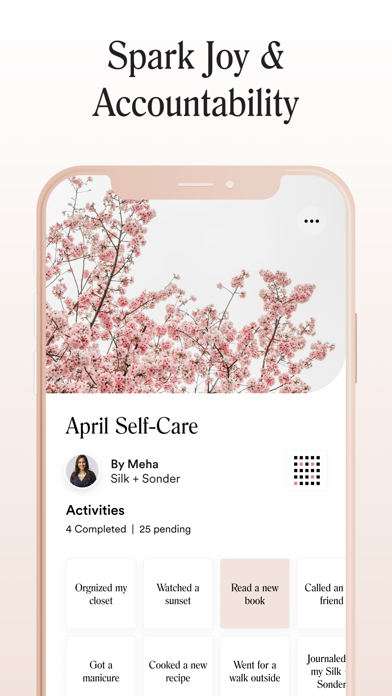 Silk + Sonder Guided Self-Care Screenshot