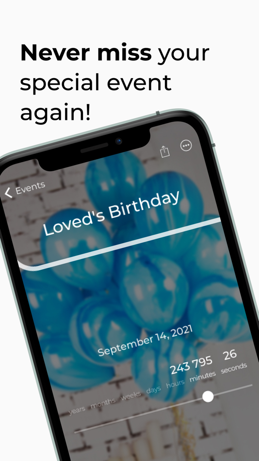 #1. Countdown Event App (iOS) Podle: Viktor Savchik