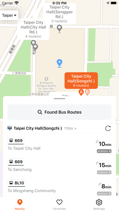 Taiwan Bus+ Screenshot