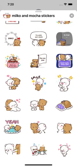 Game screenshot New Milk & Mocha Stickers 2020 hack