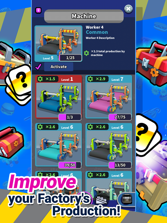 Idle Super Factory iPad screenshot 7 - Games app