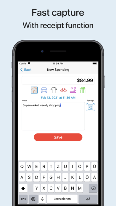 Screenshot #3 pour myMoney - Housekeeping book