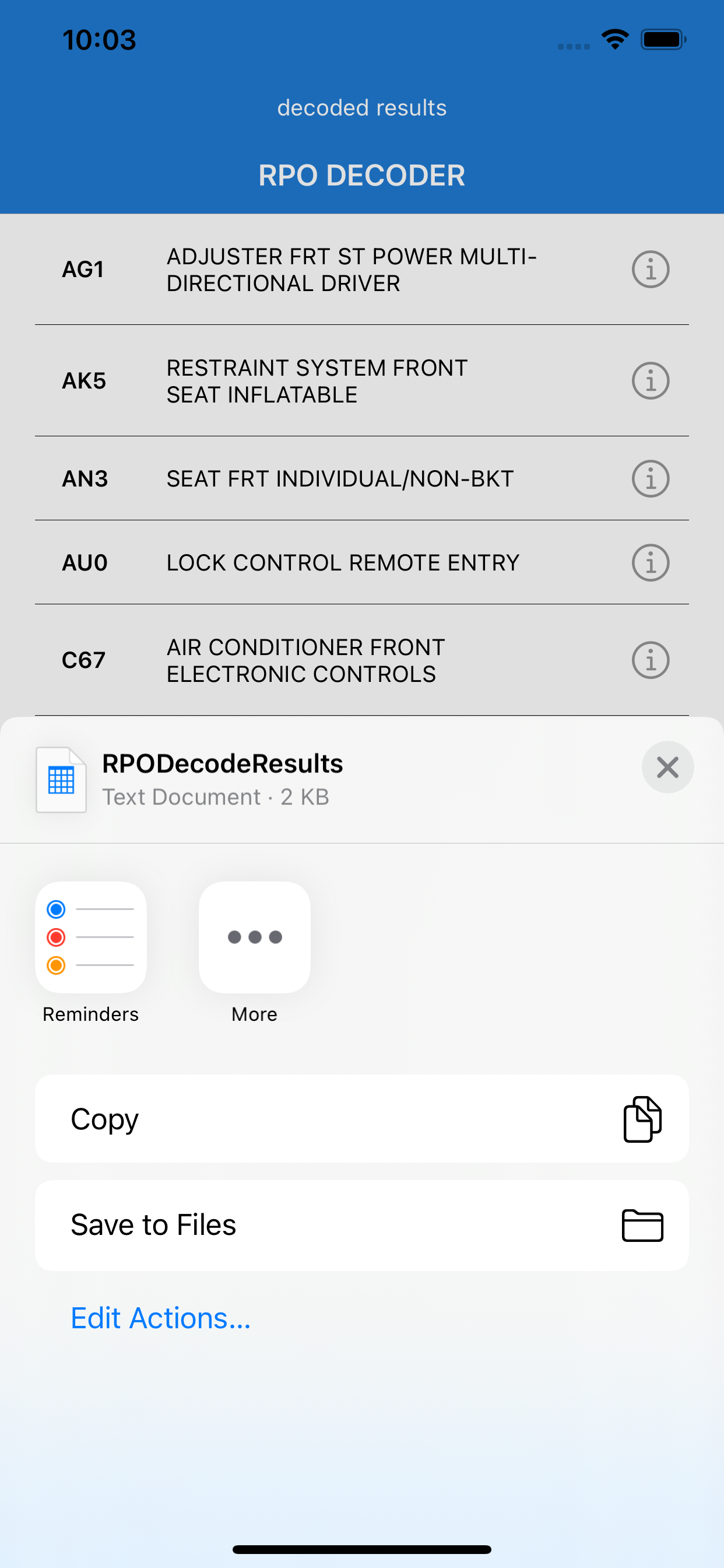 RPO Decoder