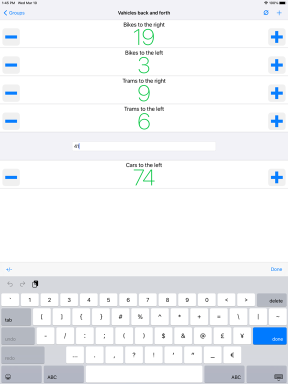 iCount That iPad screenshot 5 - Productivity app