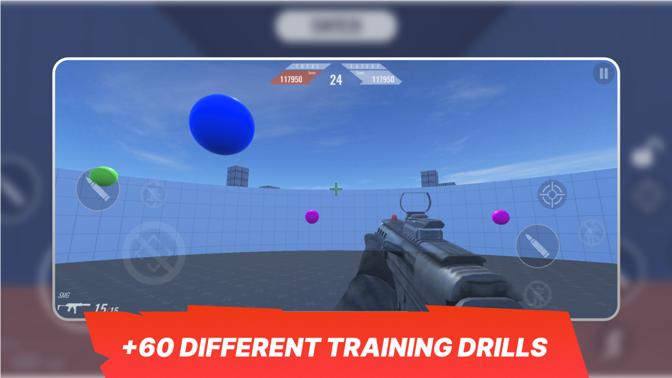 #1. 3D Aim Trainer (iOS) Podle: 3D Aim Trainer