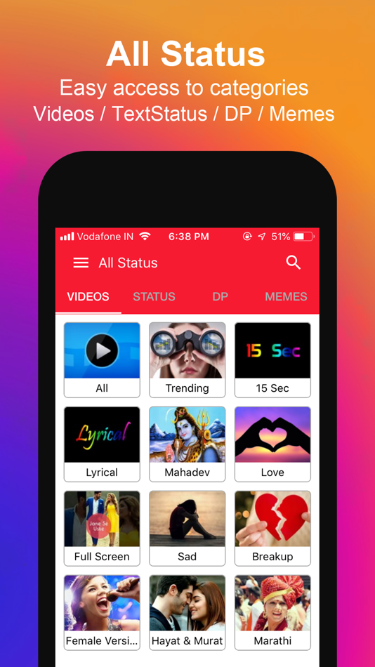 #2. All Status - Video Status 2021 (iOS) Podle: POCKET GAMER STUDIO