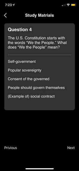 Game screenshot USA Citizenship Test Practice apk