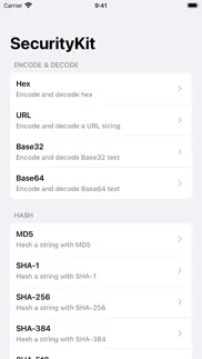 securitykit - developer tools iphone screenshot 1