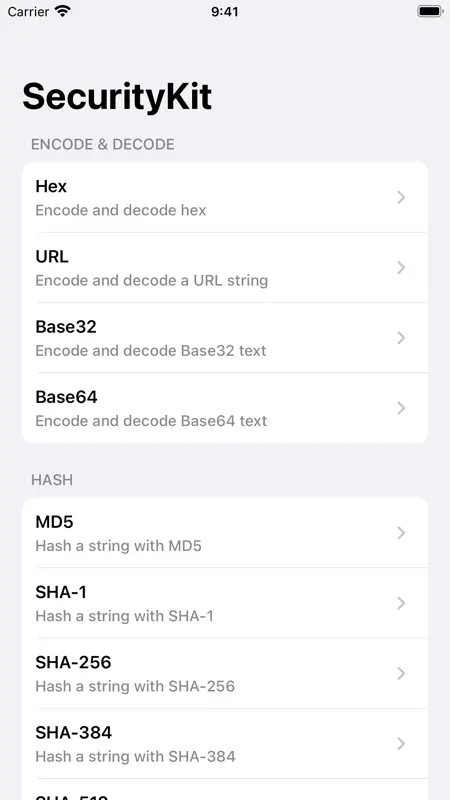 SecurityKit - Developer Tools screenshot 1 of 3
