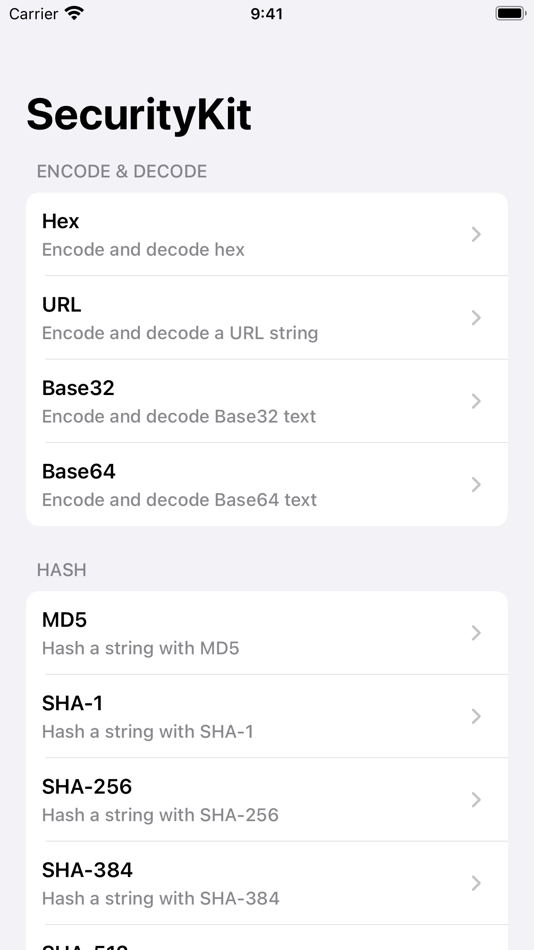 SecurityKit - Developer Tools - 1.0.0 - (iOS)