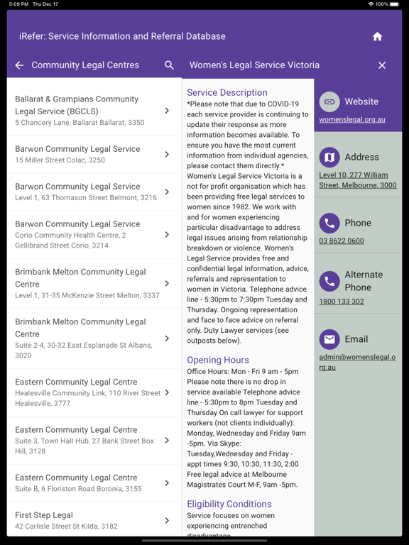 Screenshot #6 pour iRefer Vic