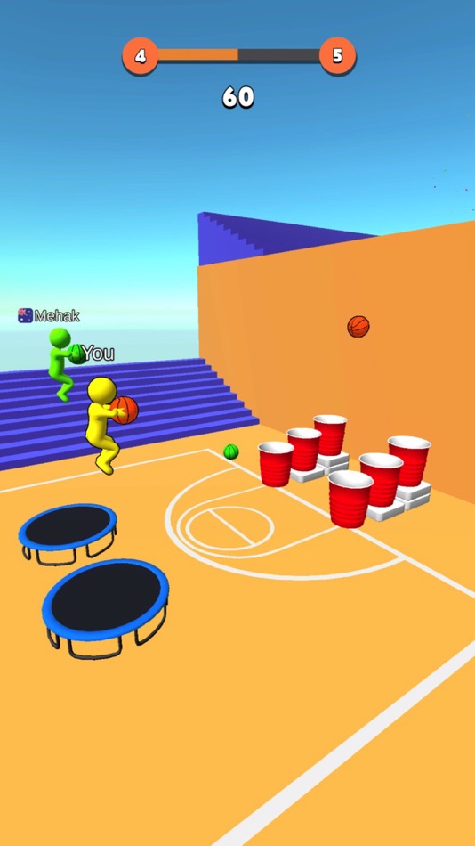 #2. Jump Dunk 3D (iOS) 来自: Voodoo