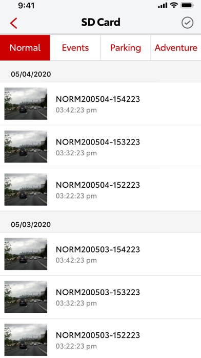 Toyota Integrated Dashcam Screenshot