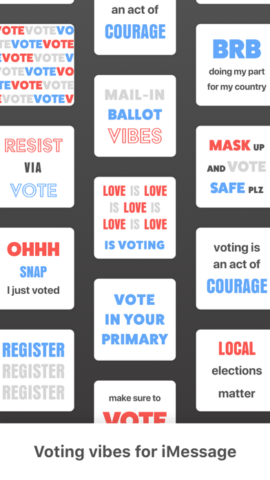 Election Chat Stickers Screenshot