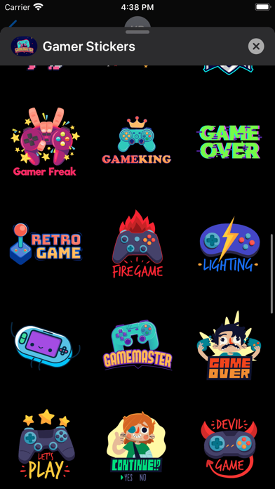Gamer OP Stickers Screenshot