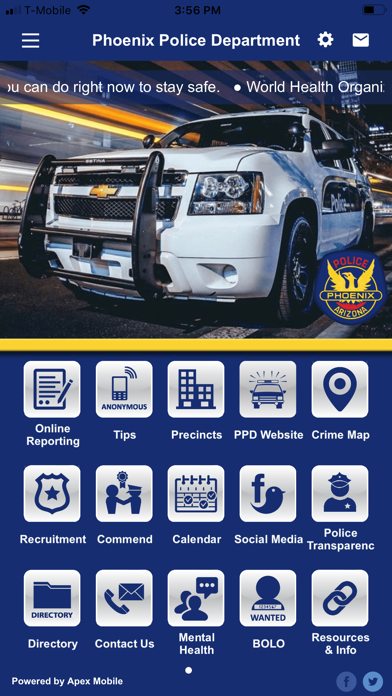 Phoenix Police Department Screenshot