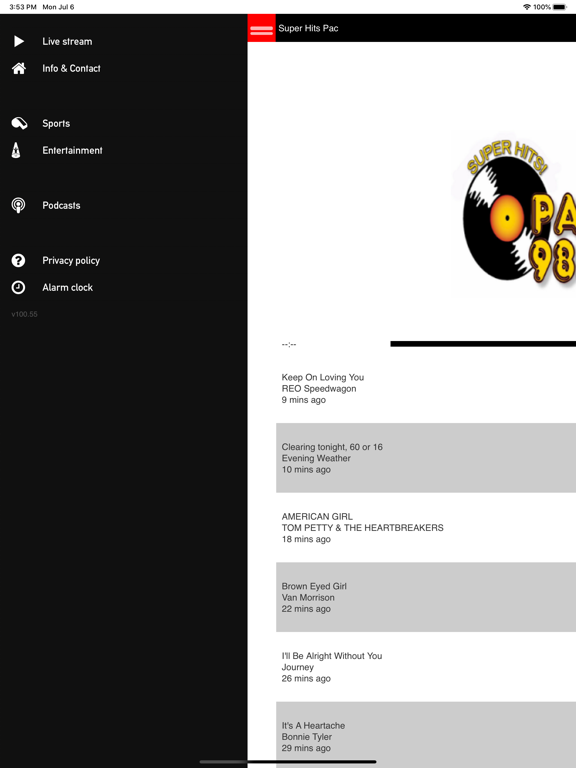 PAC 98.7 Radio screenshot 2