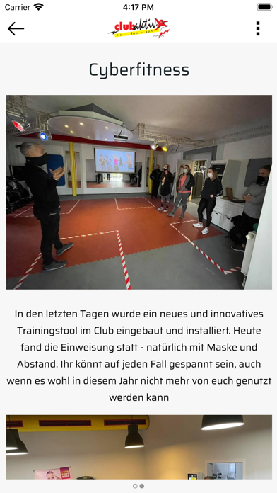 Club aktiv Screenshot