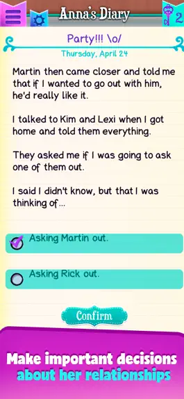 Game screenshot Dear Diary: Interactive book apk