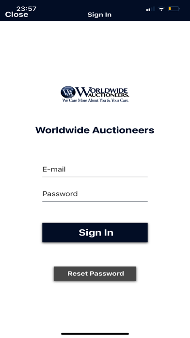 Worldwide Auctioneers Live Screenshot