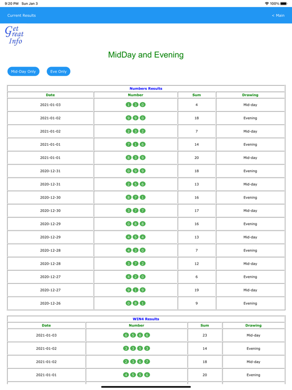 NYS Lottery screenshot 2