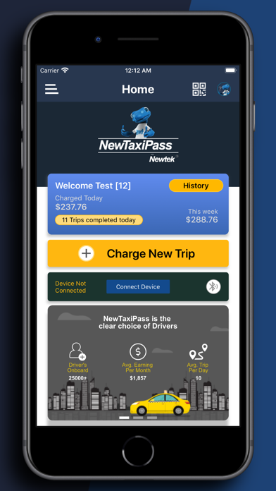 NewTaxiPass EMV Screenshot