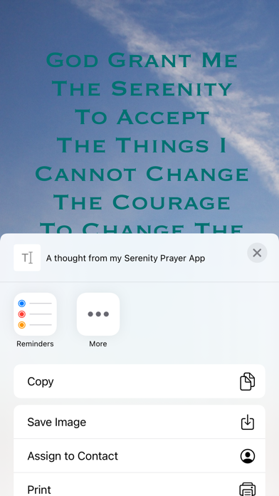Serenity Prayer Screenshot