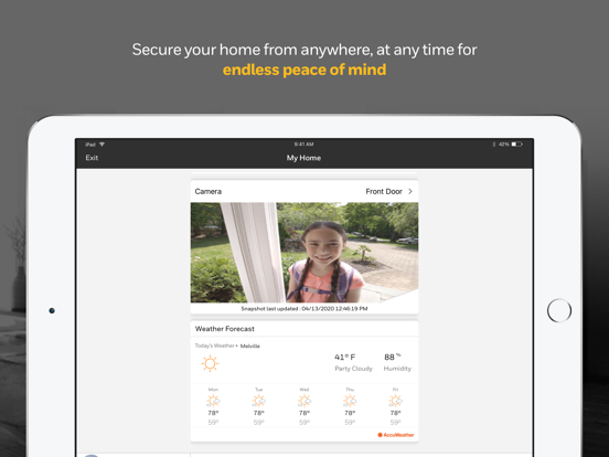 Bay Alarm Connect iPad screenshot 2 - Lifestyle app