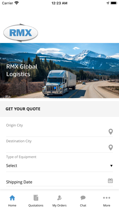 RMX Global Logistics Screenshot
