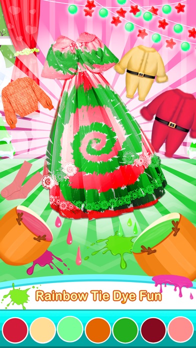 Holiday Tie Dye Fashion Art Screenshot