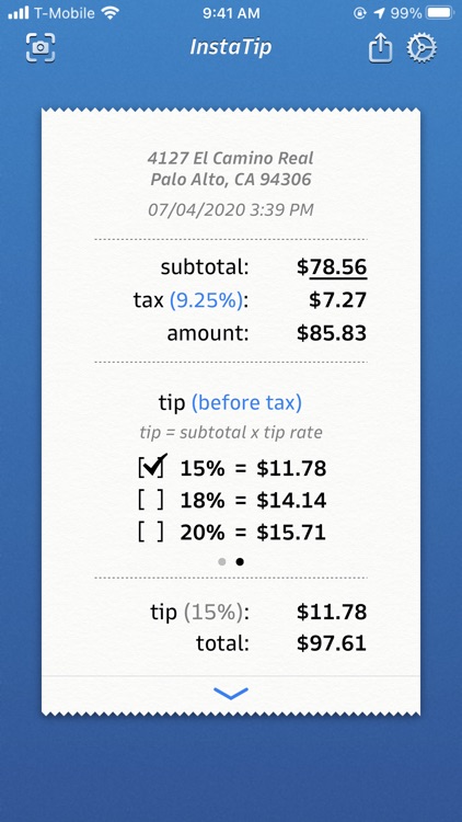 InstaTip: Smart Tip Calculator screenshot-0