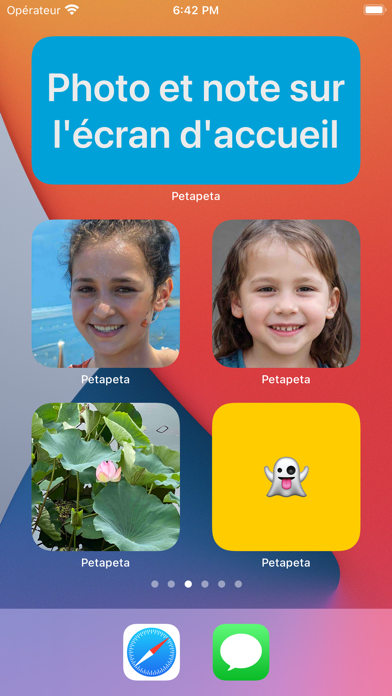 Screenshot #1 pour Photo Widget - Petapeta