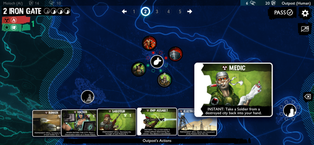 Neuroshima Convoy card game Screenshot