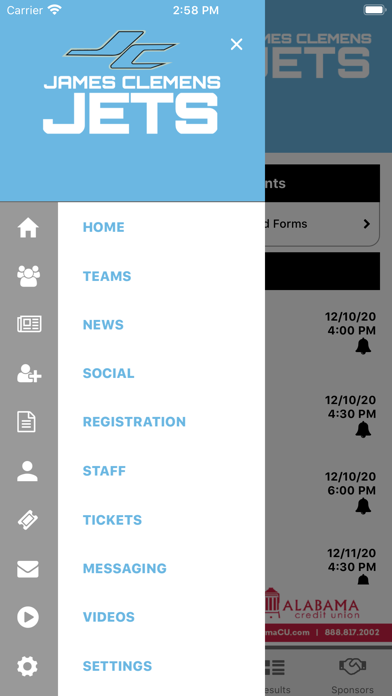 James Clemens Jets Athletics Screenshot