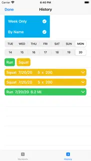 workouts-weights-aerobic iphone screenshot 3