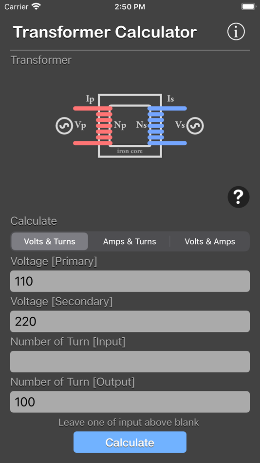 #1. Transformer Calculator Plus (iOS) 由: Nitrio