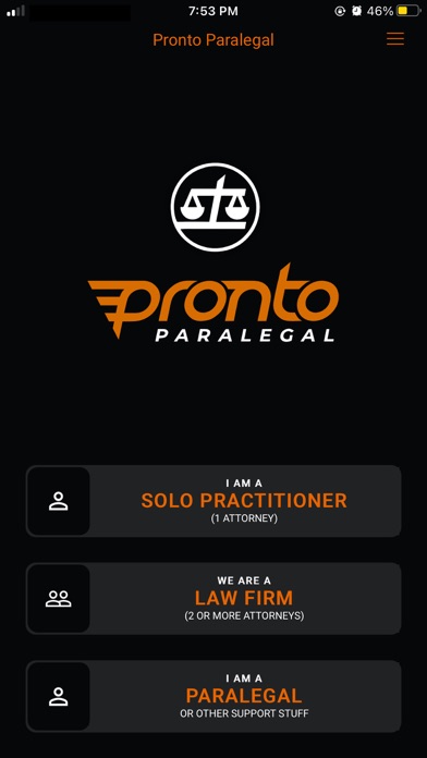 ProntoParalegal Screenshot