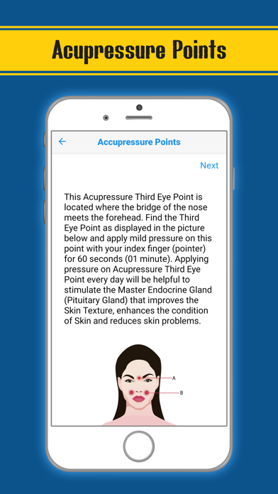 Accupressure Yoga Point Tips Screenshot