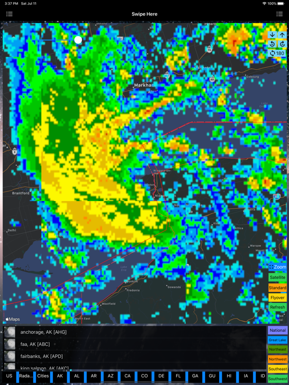 Screenshot #6 pour US NOAA Radars 3D Lite
